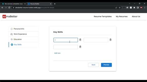 Almabetter Resume Builder Project Youtube
