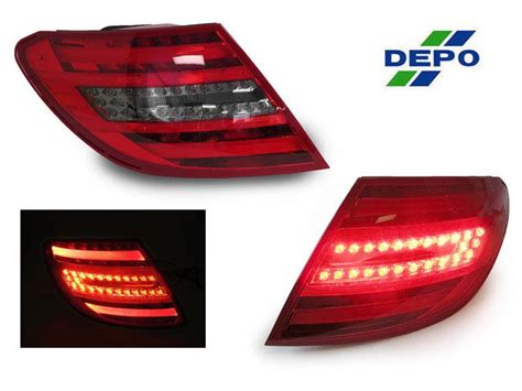 Mercedes W Maxzone Red Smoke Led Lightbar Depo Tail Lights