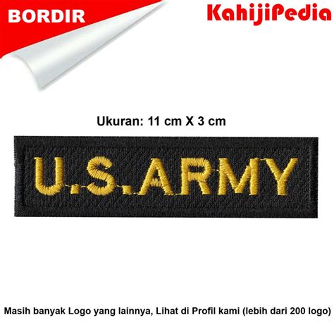 Jual Bordir Patch Bordir Emblem Bordir Badge Name Tag Us Army Hkbisa