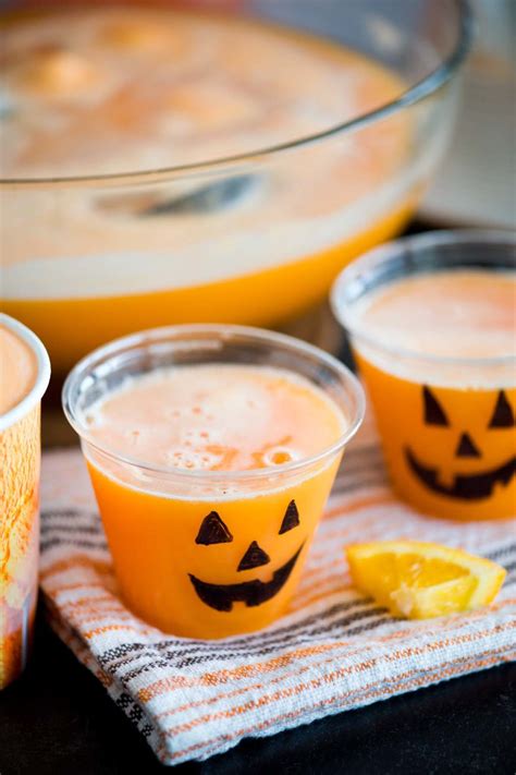 Halloween Party Punch Non Alcoholic Kid Friendly Recipe