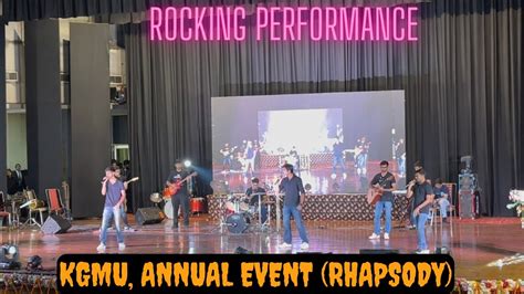 KGMU Annual Fest Rhapsody Rocking Performance Live Singing YouTube