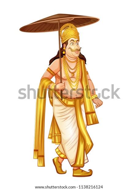 Vector Design King Mahabali Hindu Mythology Stock Vector Royalty Free