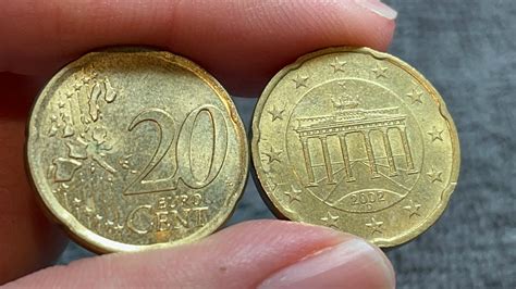 2002 Germany 20 Euro Cent Coin Values Information Mintage History