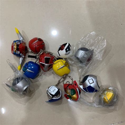 Bandai Japanese Gashapon Keychains Kamen Riders Voltron Set Hobbies