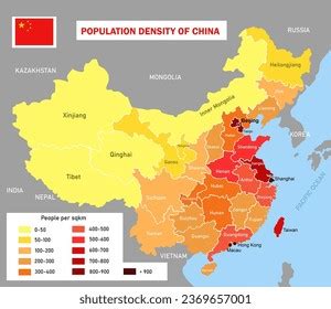 China Population Density Map Image Illustration Stock Illustration ...