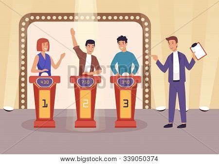 Quiz Tv Show Flat Vector & Photo (Free Trial) | Bigstock