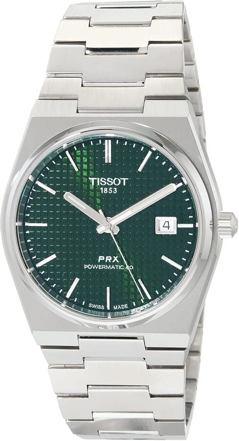 Buy Tissot Mens Prx Powermatic 80 316l Stainless Steel Case Automatic Watch Grey Stainless