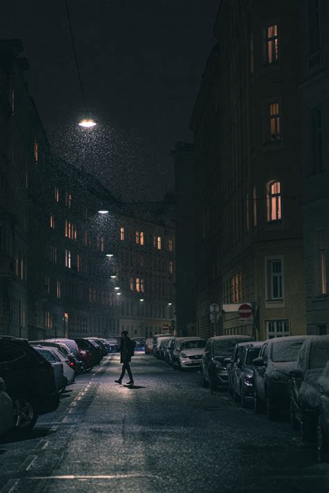 Snowy Night Sony A7 Iii Sony 85mm 18 Rsonyalpha