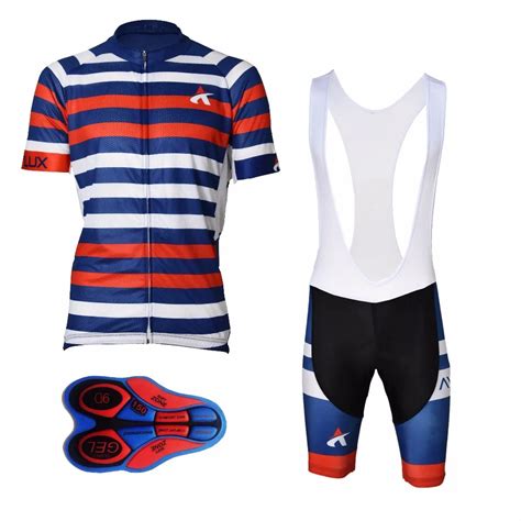 2018 Summer Men Red With Blue Stripes All Mesh Bike Cycling Jerseys