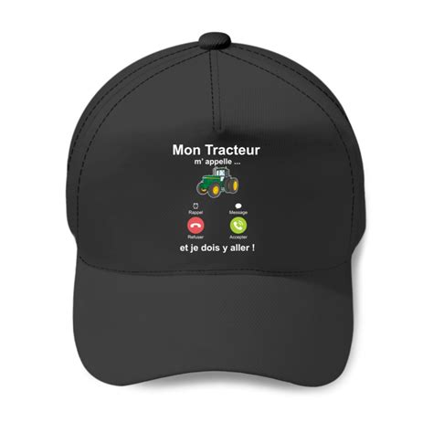 Mon Tractor Call Me Et Je Dois Y Aller Farmer Gift Baseball Caps Sold