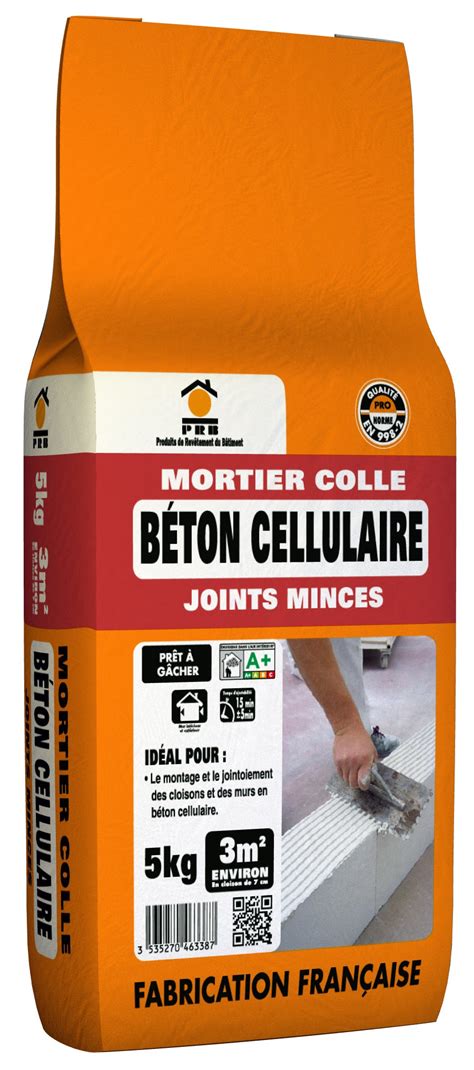 Mortier colle béton cellulaire poudre blanc PRB 5 kg Leroy Merlin