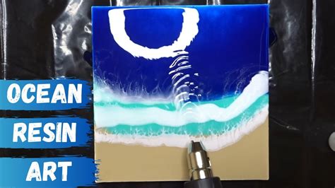 How To Create Ocean Waves With Resin Resin Art Youtube