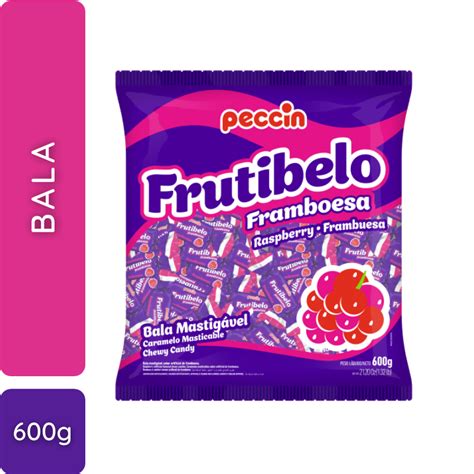 Frutibelo Framboesa Bala Mastigavel G Peccin