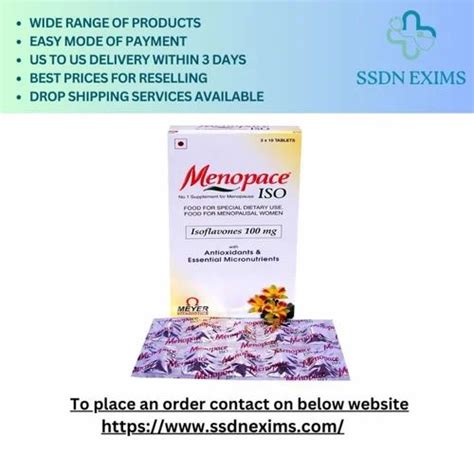 Menopace Iso Tablets at ₹ 1000/box in Nagpur | ID: 2852658841691
