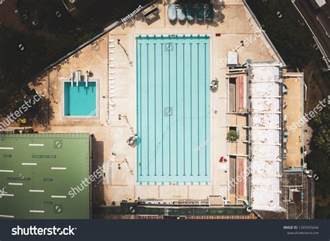 Aerial View Swimming Pool Stock Photo 1265955646 | Shutterstock