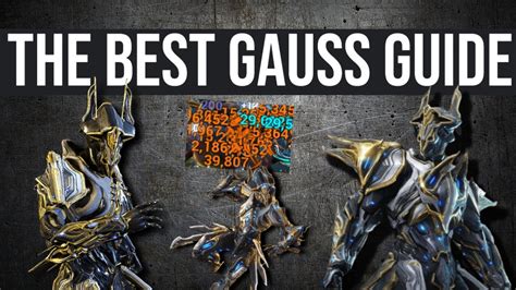 The Best Gauss Build Gameplay Guide And Build Warframe Guide 2024 Youtube