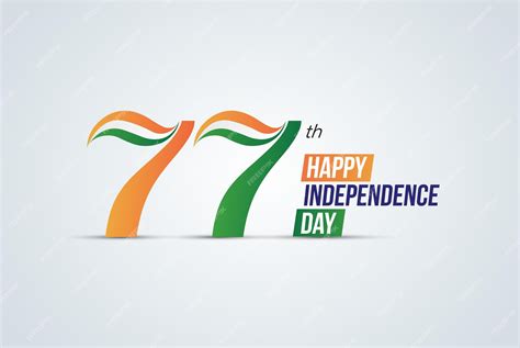 Premium Vector Happy 77th Independence Day Of India Vector Template