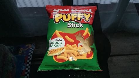 Review Produk Garuda Puffy Stick Rasa Jagung Bakar Youtube