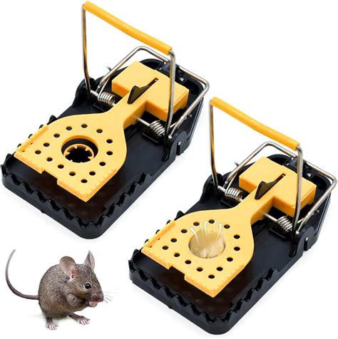 Supvox® 2pcs Rat Traps House Garden Patio Reusable Mouse Traps For