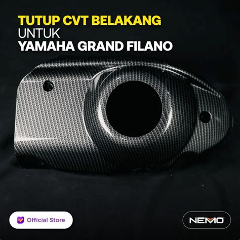 Jual NEMO Pelindung Cover CVT Bagian Belakang Yamaha Grand Filano