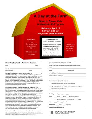 Fillable Online Extension Iastate A Day At The Farm