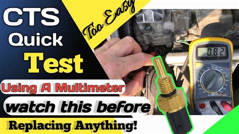 How To Test Engine Coolant Temperature Sensor Using Multi Meter Youtube