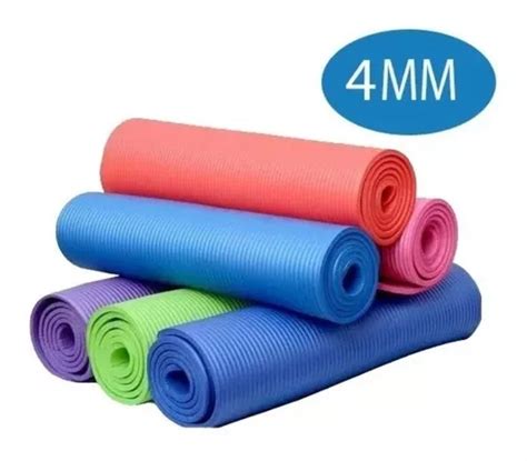 Mat De Yoga Pilates 4mm Colchoneta Colores Ejercicio