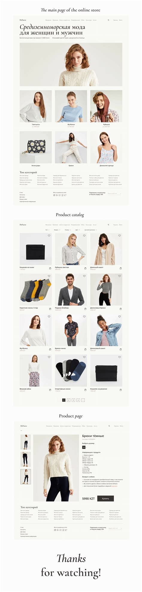 "Defacto" Online Store Redesign on Behance