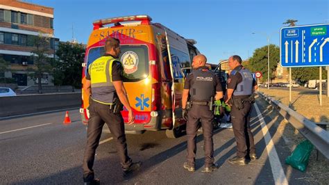 Un motorista de 41 años grave tras accidentarse en la A 42 Carabanchel