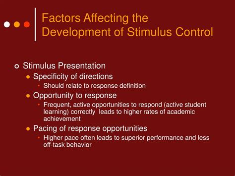 PPT - Stimulus Control PowerPoint Presentation, free download - ID:1284009