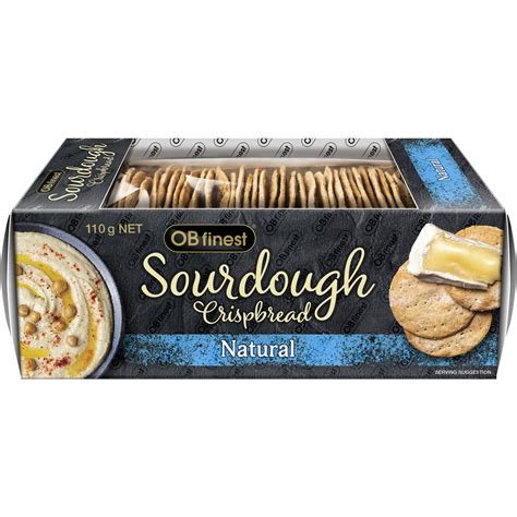 Ob Finest Sourdough Crispbread Natural 110g Woolworths