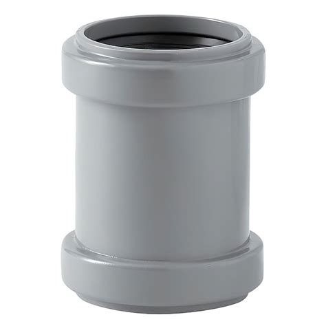 PVC SANITAIRE MANCHON A JOINT ARRET GRIS 90MM