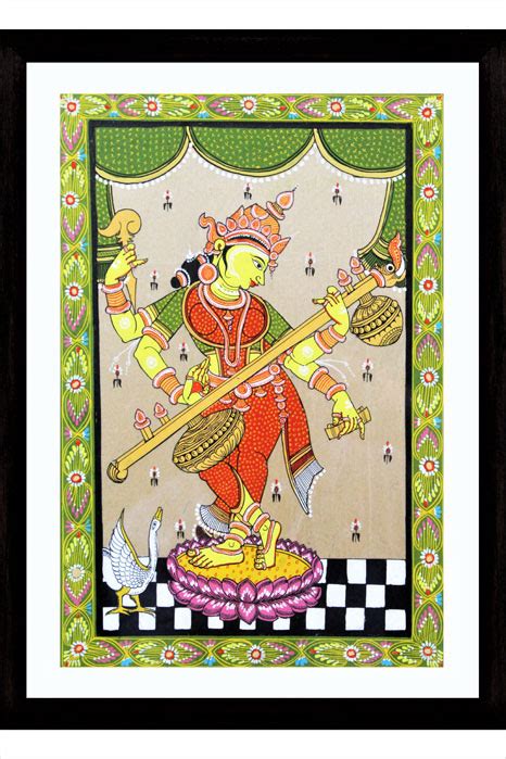 GiTAGGED Saraswathi Devi Odisha Patachitra Online Paintings