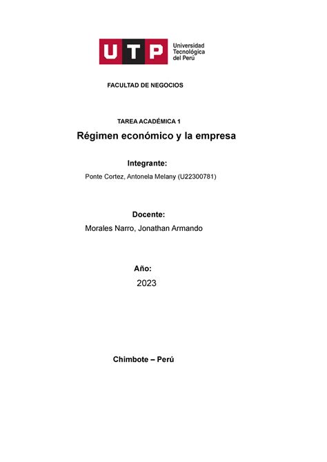 Tarea Acad Mica Derecho Empresarial Facultad De Negocios Tarea