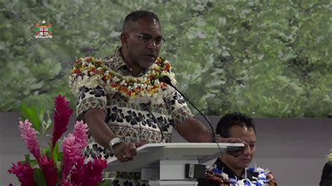 Fijian Minister For Industry Trade Tourism Opens 27th Session Of