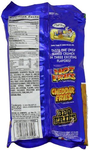 Andy Capp S Hot Fries 3 Ounce Bags Pack Of 12 New EBay