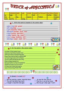 Diagramming Sentences With Adjectives Worksheets - Adjectiveworksheets.net