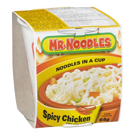 Mr Noodles Noodles In A Cup Spicy Chicken 64 G Extra Foods Atelier