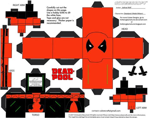 Marvel10 Deadpool Cubee By TheFlyingDachshund On DeviantArt