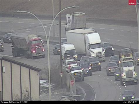 YYC Transportation On Twitter ALERT Traffic Incident On SB Deerfoot