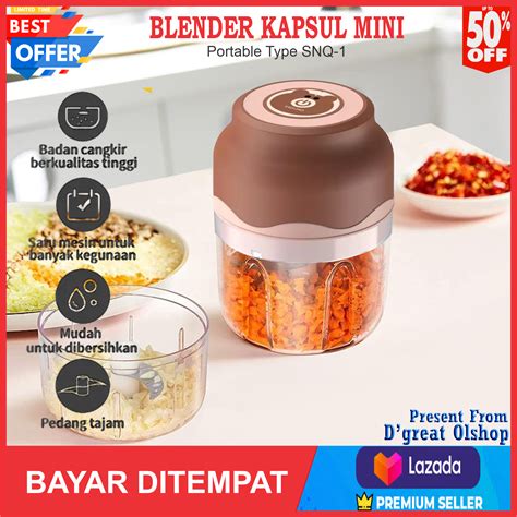 PROMO Blender Kapsul 3 Mata Pisau Blender Portable Mini Capsule