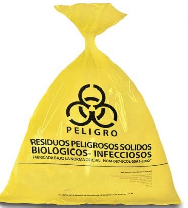 Bolsa amarilla de polietileno RPBI IBSA Biomédica