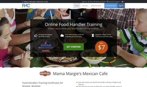 Food Managers Certification EduClasses Serves Up Mama Margie S