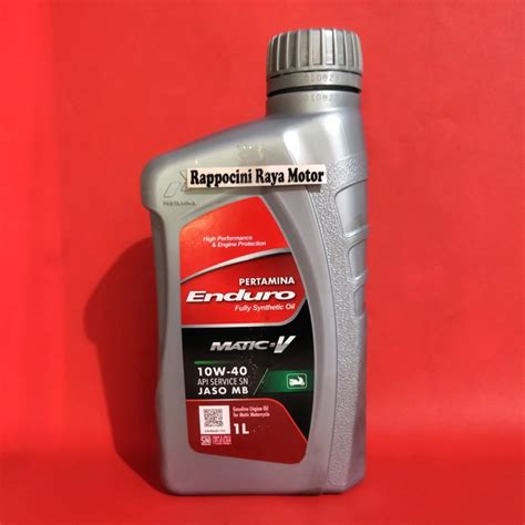 Jual Oli Pertamina Enduro Matic V Liter Shopee Indonesia