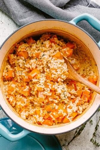 Butternut Squash And Rice Casserole Recipe Thanksgiving Side Dish