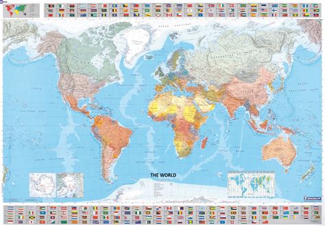Themapstore Michelin World Wall Map