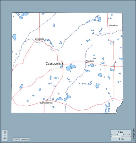 Cass County Michigan Map World Of Light Map