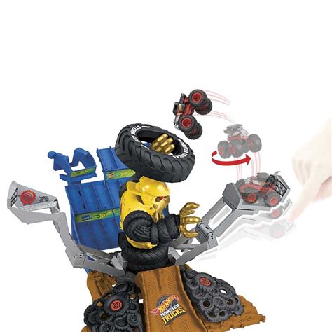 Ripley JUGUETE ARENA DE DEMOLICIÓN MONSTER TRUCKS RETO FINAL GOR ZILLA DESTRUCTOR HOT WHEELS HPN