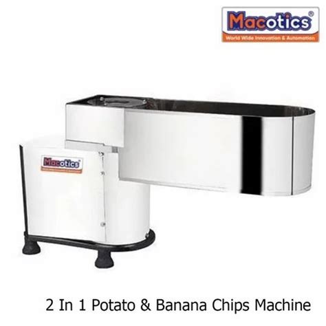 50 Hz Stainless Steel 2 In 1 Banana Potato Chips Making Machine For