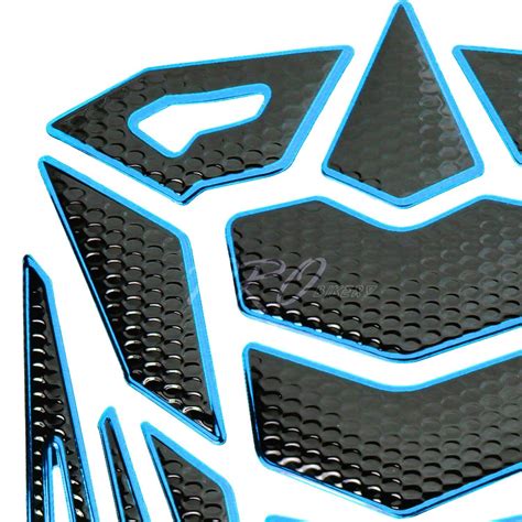 Pc Custom D Fuel Gas Tank Pad Protector Decal Perforated Black